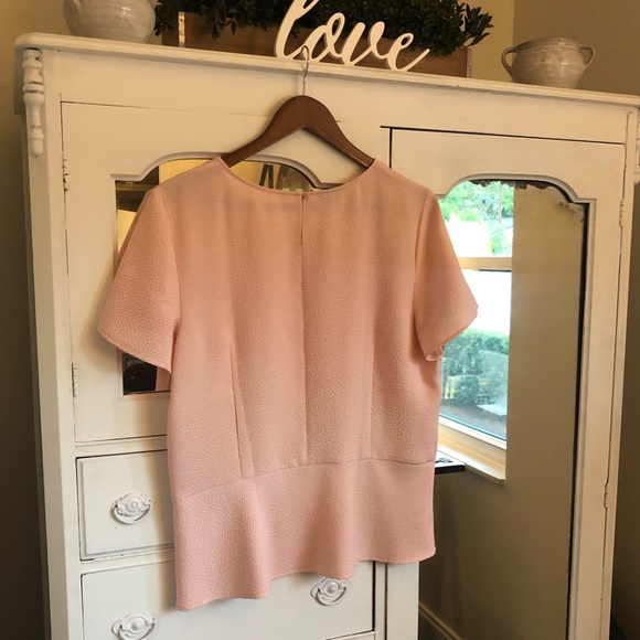 Blush short sleeve Talbots blouse sz 14 - Picture 2 of 3
